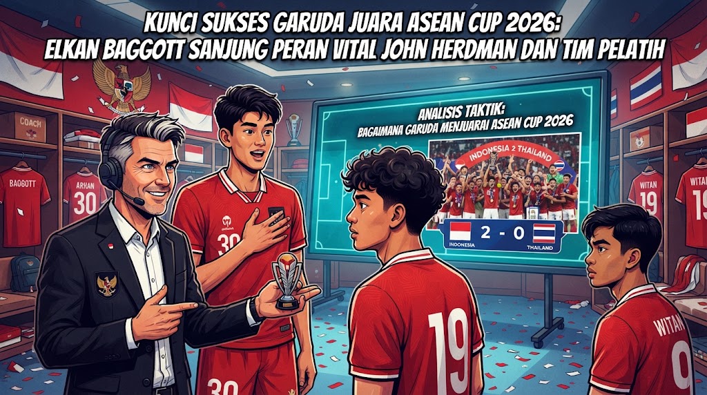 Kunci Sukses Garuda Juara ASEAN Cup 2026: Elkan Baggott Sanjung Peran Vital John Herdman dan Tim Pelatih