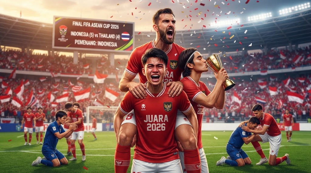 Drama Adu Penalti di GBK! Bungkam Thailand, Timnas Indonesia Kampiun FIFA ASEAN Cup 2026