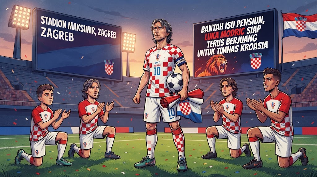 Bantah Isu Pensiun, Luka Modric Siap Terus Berjuang untuk Timnas Kroasia