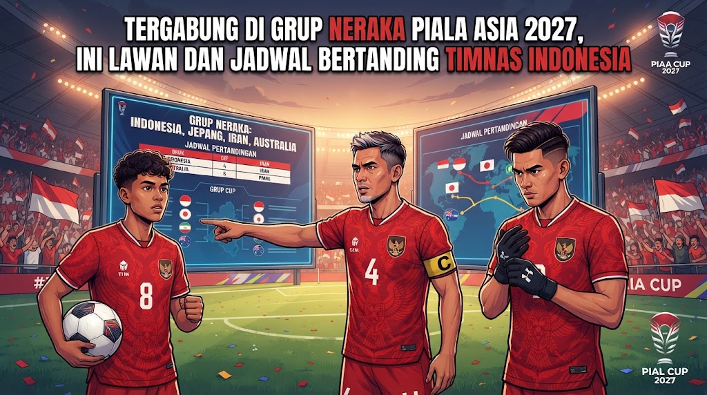 Tergabung di Grup Neraka Piala Asia 2027, Ini Lawan dan Jadwal Bertanding Timnas Indonesia