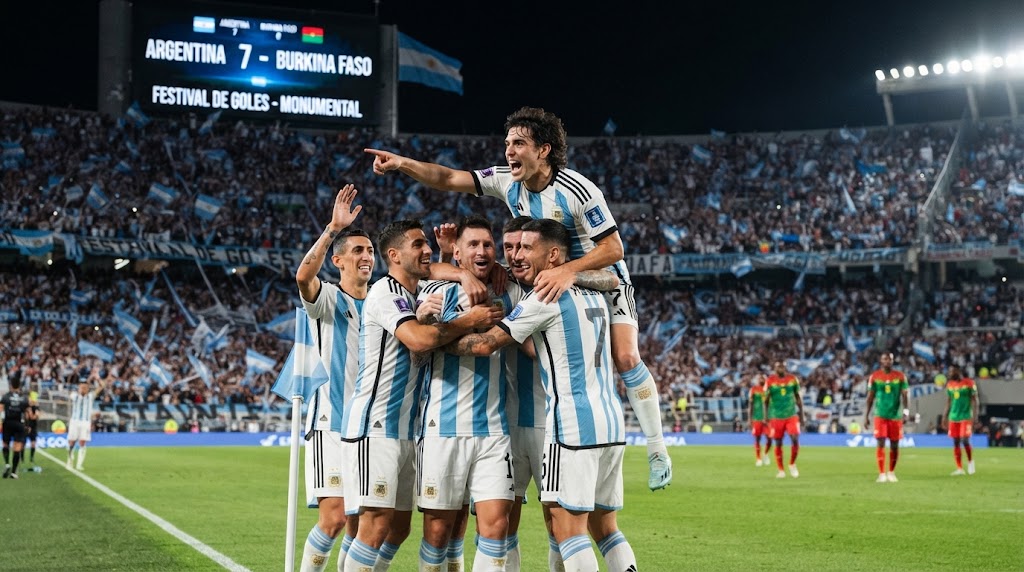 Pesta Gol di Monumental! Argentina Bantai Burkina Faso Tujuh Gol Tanpa Balas